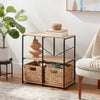 4 Cube Storage Shelves - Modular Storage Furniture, Anti-Tip, Paper Laminate, Powder-Coated Steel