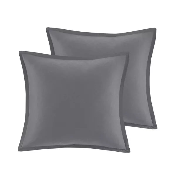 Aya Jacquard Geo Comforter & Sheets Bedding Set Gray Queen