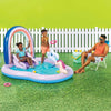 Play Center Update Novelty Kiddie Pool Rainbow - Inflatable, Water Sprays