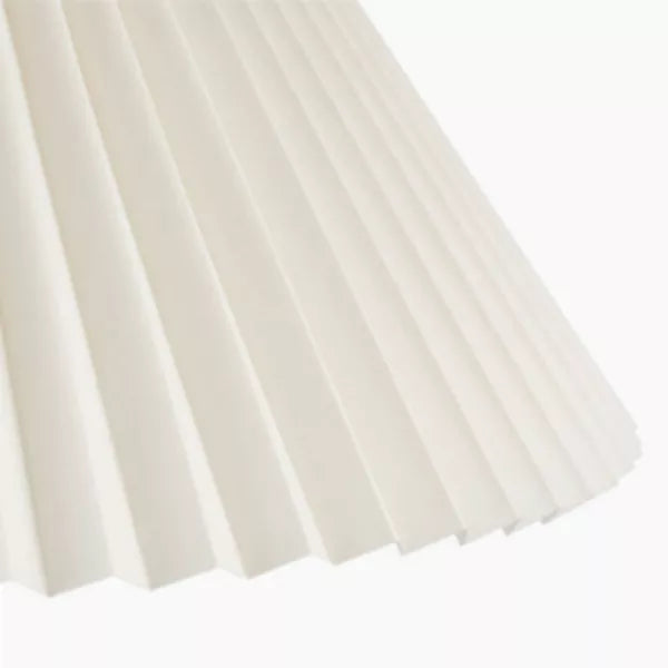 Wood Toned Finish Floor Lamp with Pleated Fabric Shade