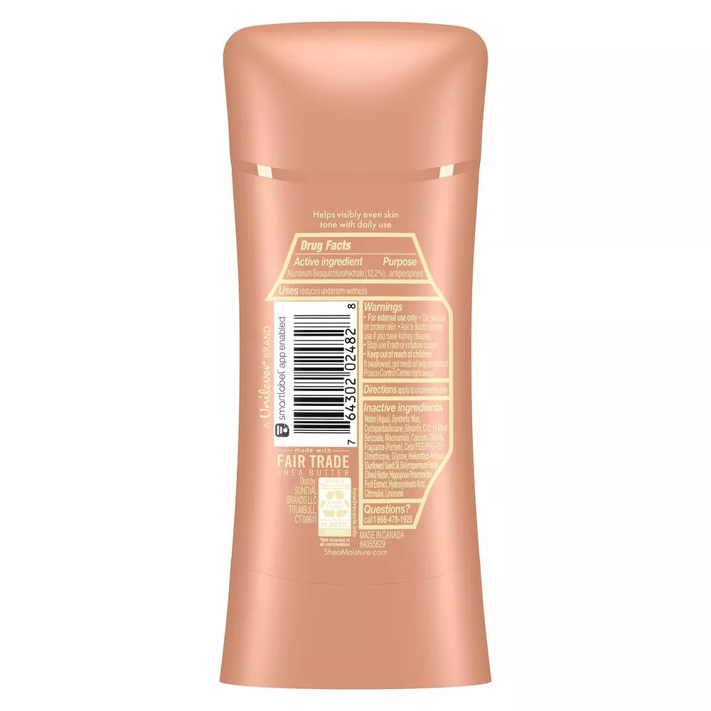 SheaMoisture Even Tone Antiperspirant Deodorant Stick, final cut