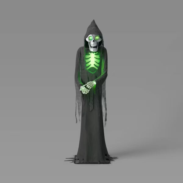 Light Up Bruce the Skeleton Ghoul Outdoor Halloween Decorative Prop