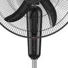 Digital Oscillating 3 Speed Stand Fan with Remote Control Black