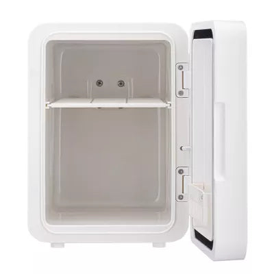 Gallery 9 Can Beauty Lighted Mirror Fridge - White