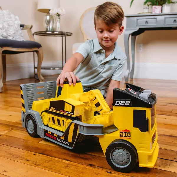 2-N-1 Mega Mover – Construction Truck and Trailer