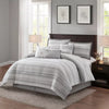 7pc Gamla Comforter Set Gray - Queen