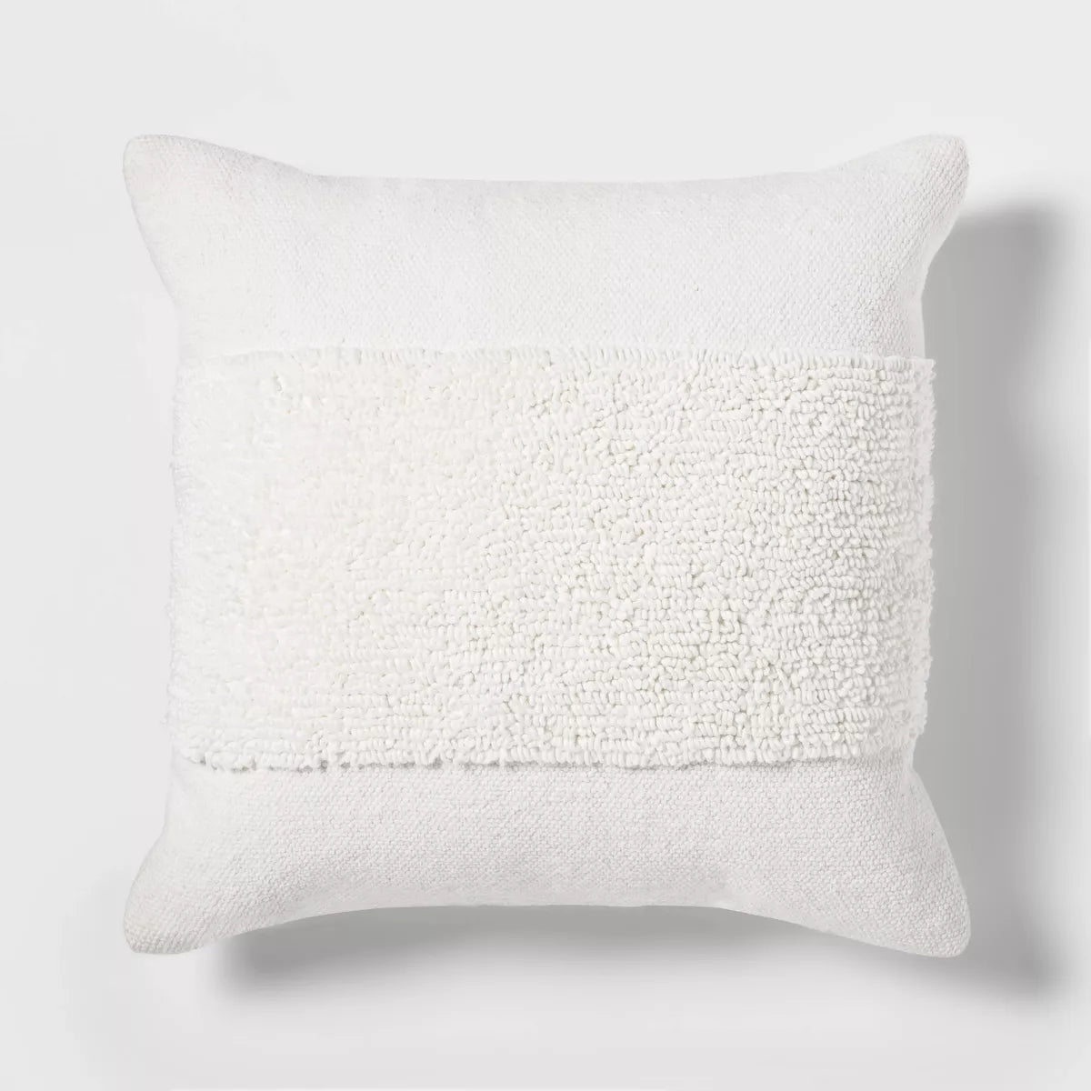 Textural Solid Square Throw Pillow, final cut