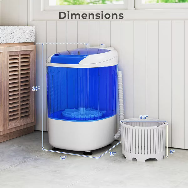 Portable Washing Machine Mini Top Load Washer with Removable Spin-Dry Tub