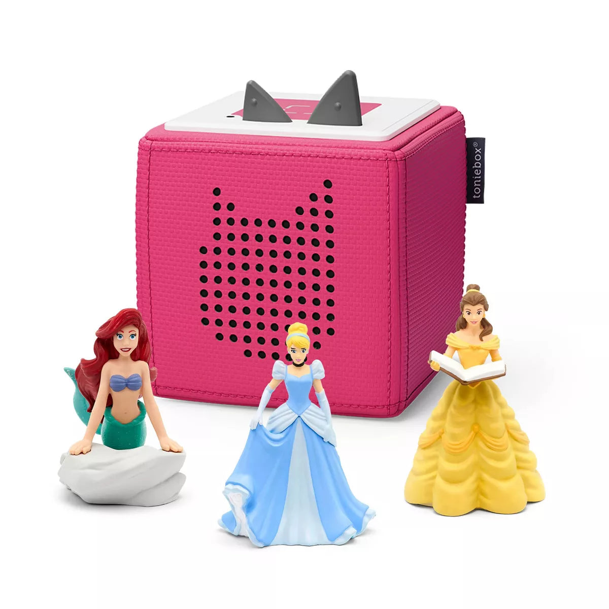 Belle, Cinderella and Ariel Toniebox Audio Player Bundle: Learning System Accessories for Kids, No Battery Needed