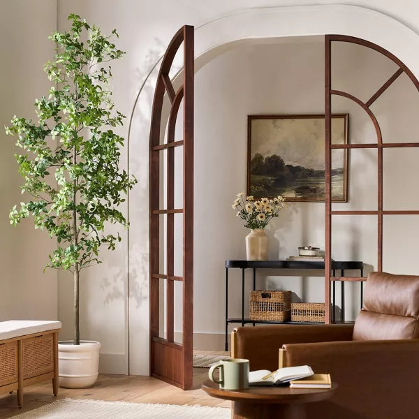 Faux Gypsophila Leaf Potted Tree