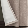 Blackout Embossed Velvet Curtain Panel Brown