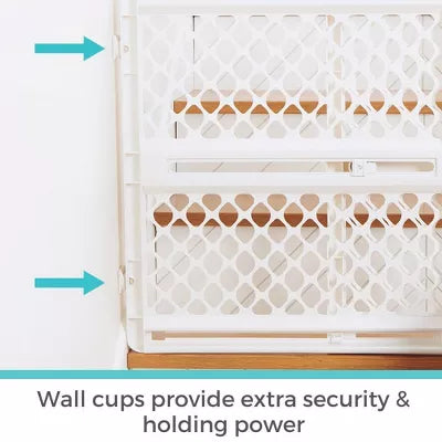 2-in-1 Supergate Secure Plastic Gate - White
