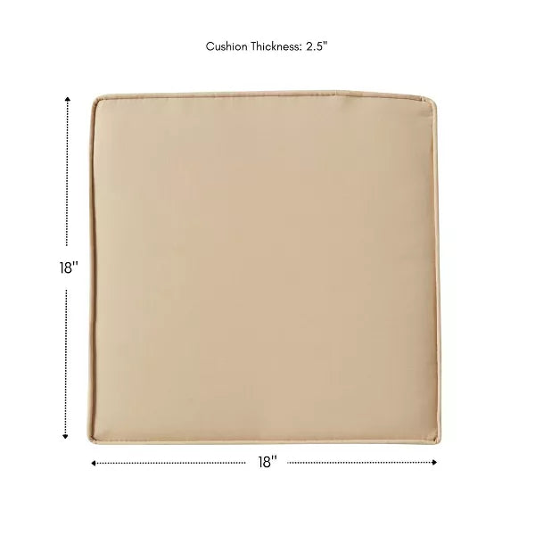 2pc Garden Square Outdoor Chair Pad