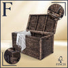 Rattan Wicker Trunk: Vintage Boho Storage Chest, No Assembly Required