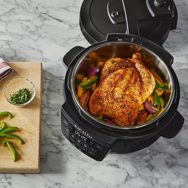 RIO WIDE Electric Pressure Cooker & Multi-Cooker: Stainless Steel, Dishwasher-Safe Parts