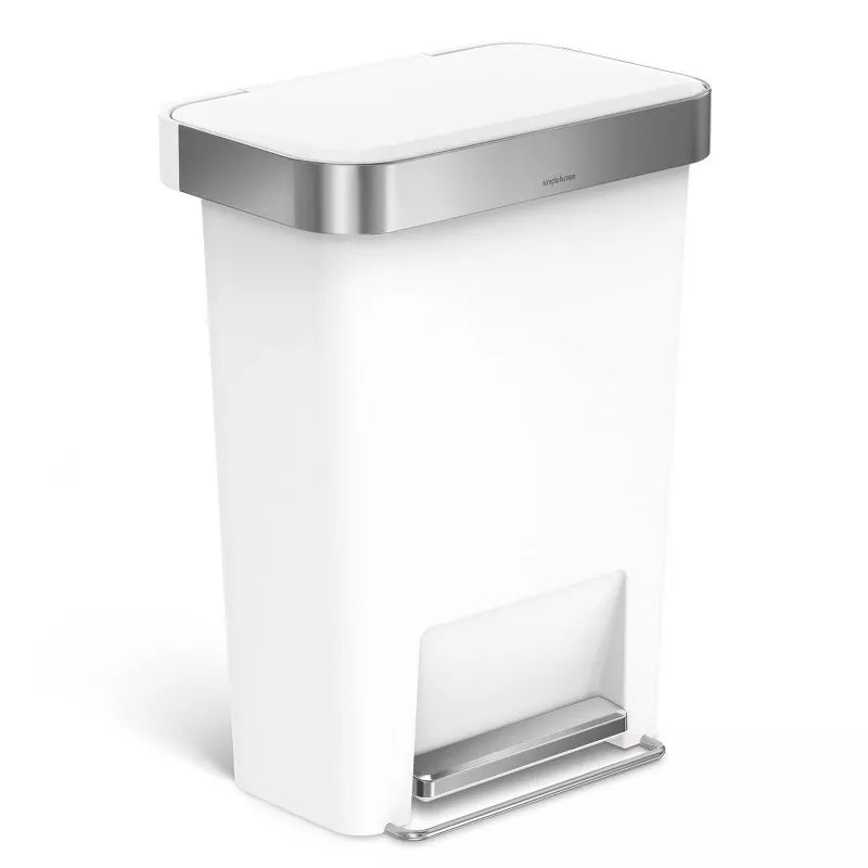 Rectangular Liner Rim Plastic Step Trash Can
