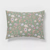 Boho Reversible Printed Comforter & Sham Set Green Floral King