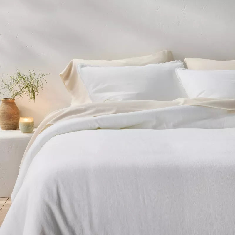 Heavyweight Linen Blend Comforter - King/California King