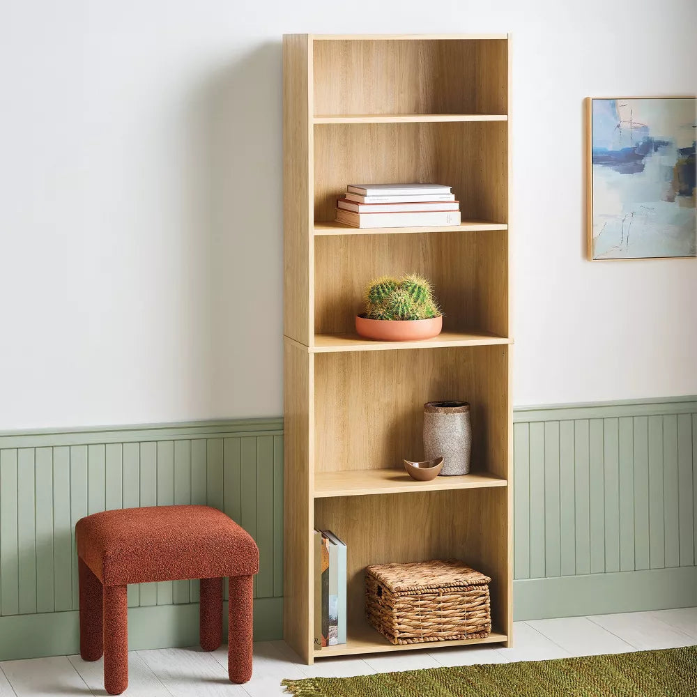 5 Shelf Bookcase Natural