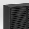 2 Door Fluted Accent Cabinet Black, final cut
