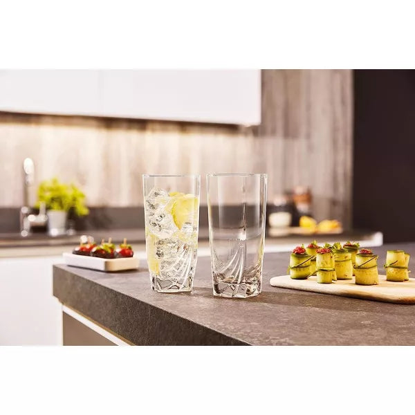 16.5 Ounce Ascot Cooler Glass, Set of 4, Tall, Clear