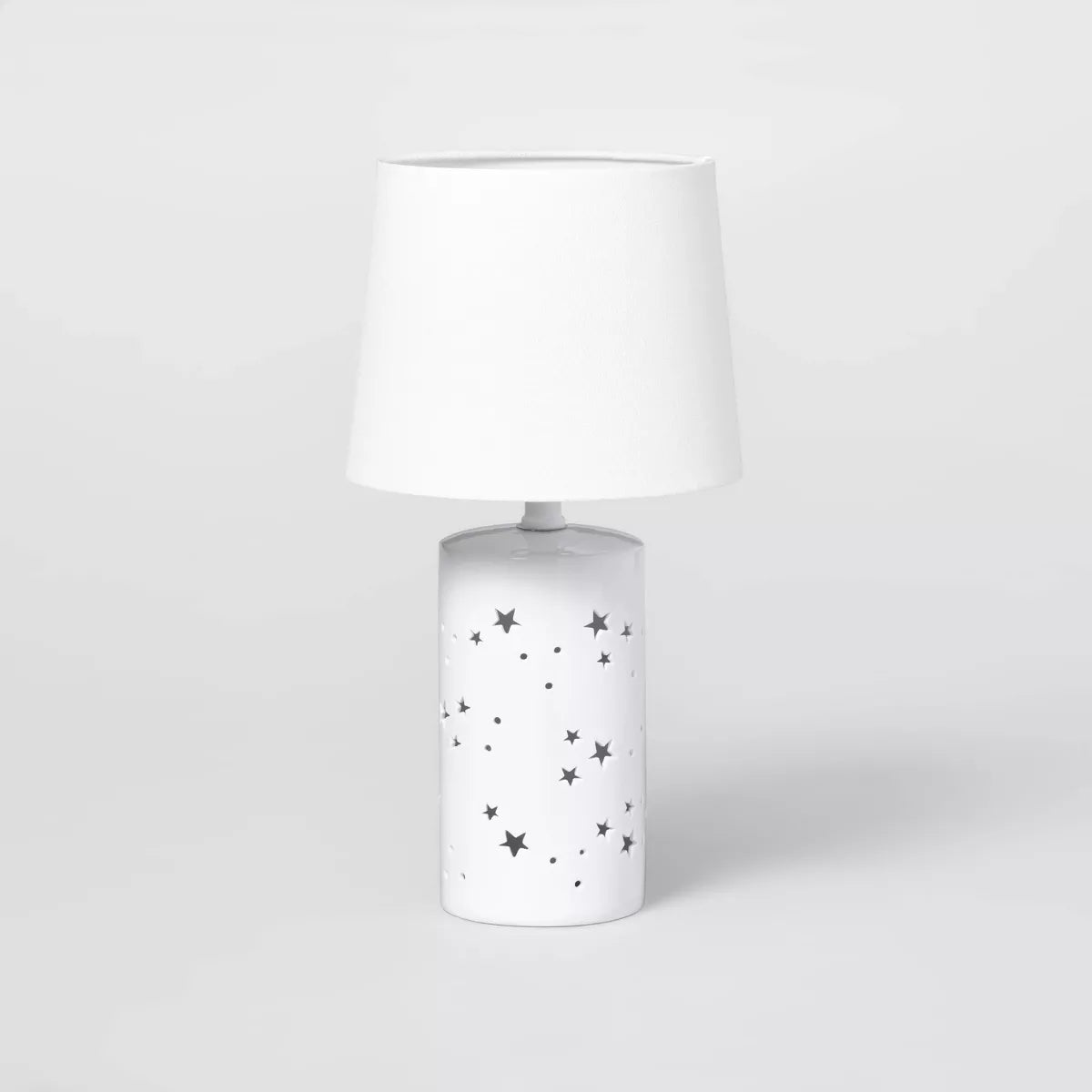 2-in-1 Starry Kids' Table Lamp White