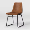 1-Piece Bowden Faux Leather Dining Chairs