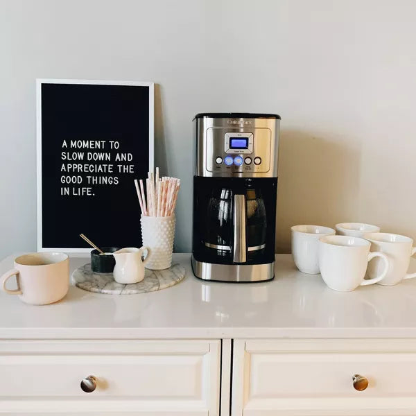 14-Cup Programmable Coffeemaker - Stainless Steel : Drip Coffee Maker, Automatic Shut-Off, LCD Display