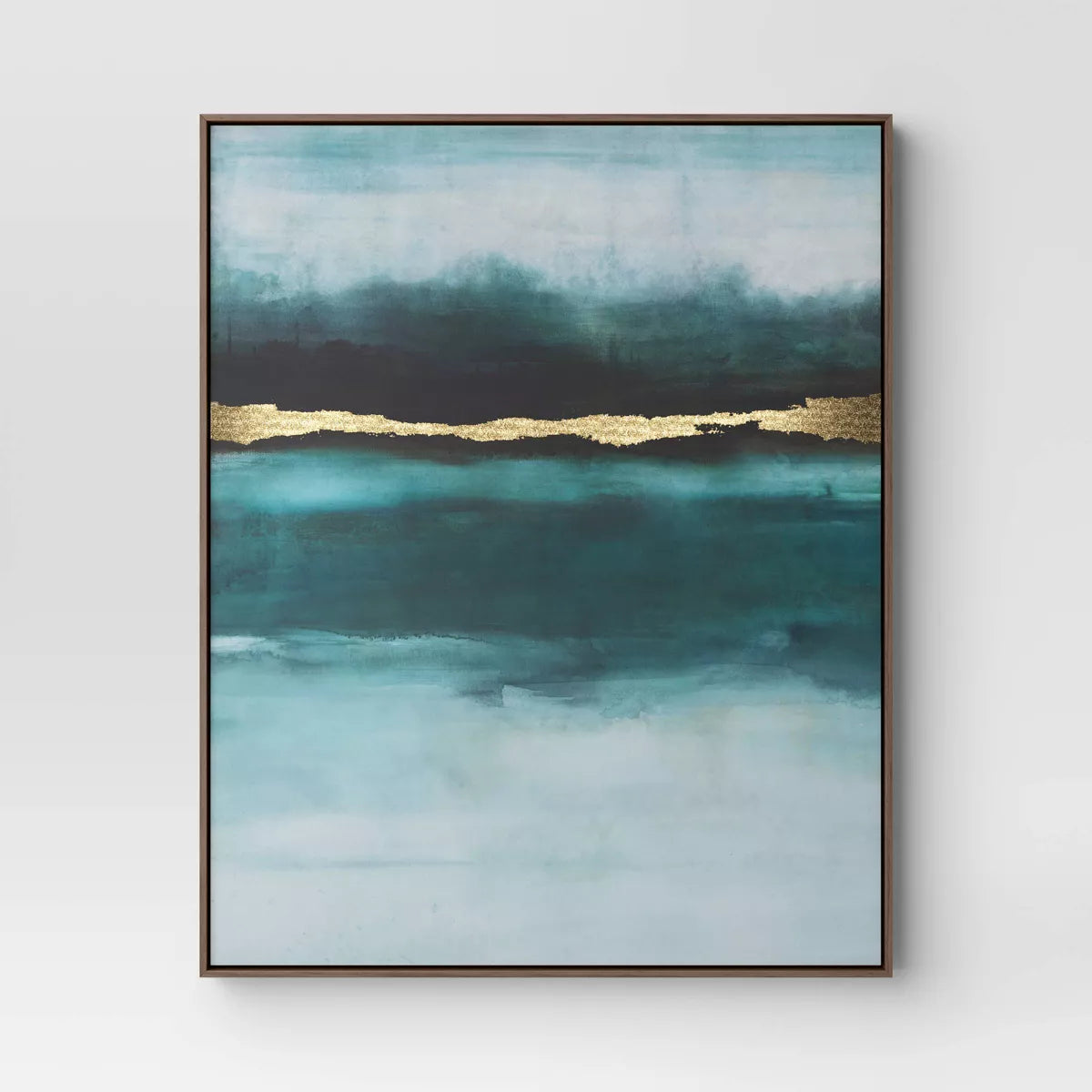 24"x30" Jewel Tone Abstract Canvas Framed Art - Threshold™ SHOWROOM ITEM