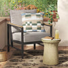 Wicker Storage Patio Accent Table Tan