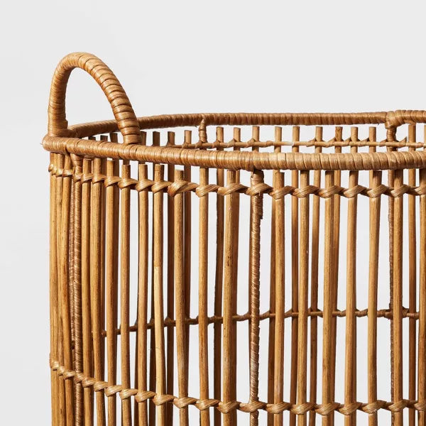 Round Decorative Baskets Natural