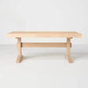 Pedestal Wood Coffee Table - Natural