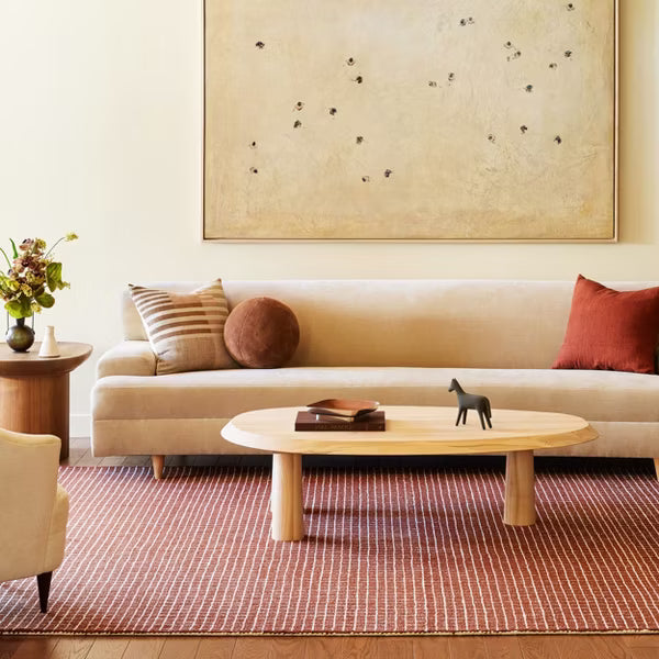 Melrose Checked Wool Area Rug - 8' 6" x 11' 6"