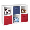Closetmaid 899600 Decorative Home Stackable 6 Cube Cubeicals Organizer Storage in White with Hardware for Home, Office, Closet, or Toys