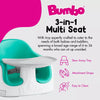 Baby Toddler Adjustable 3in1 Multi Seat High Chair & Booster Seat w/ Removable Tray & Buckle Strap for Toddlers 1 to 3 (1-Piece)