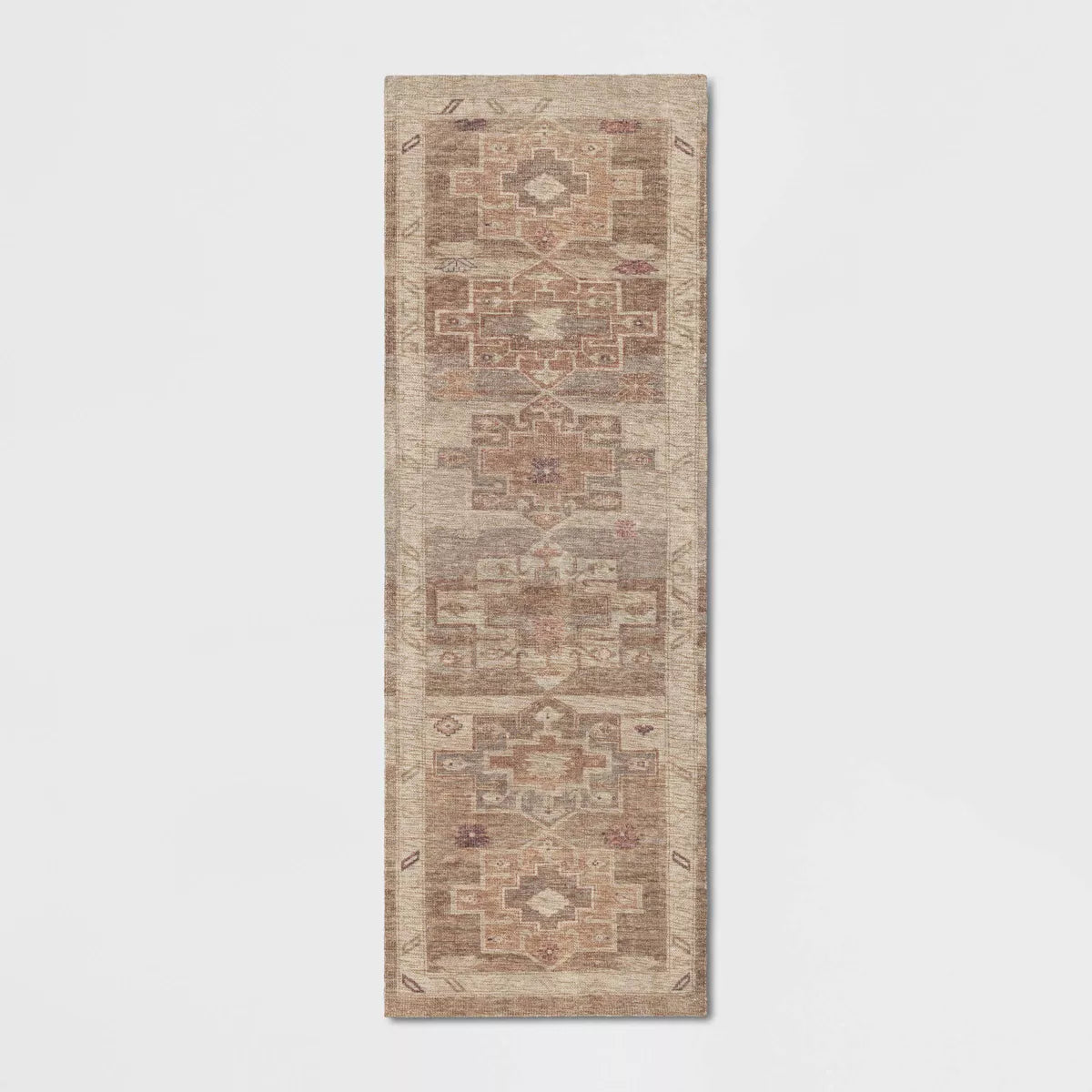 Caravan Geometric Woven Runner Tan 2'4x7'