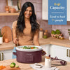 Cook & Carry Programmable Slow Cooker Ceramic Lambrusco Red