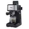 Steam Espresso Maker with Stainless Steel Frothing Pitcher Electric, 8-Cup Capacity, Black
