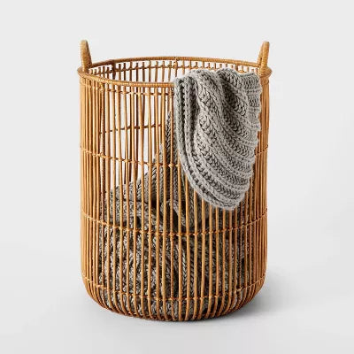 Round Decorative Baskets Natural