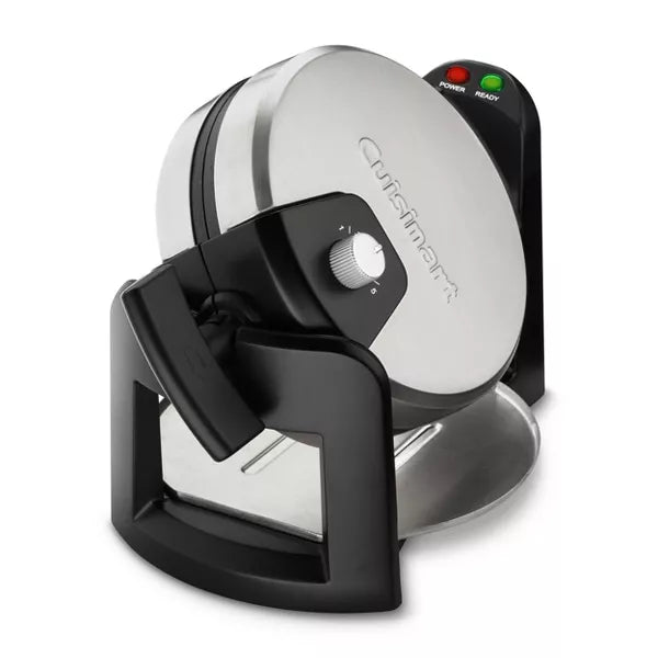 Flip Belgian Waffle Maker - Stainless Steel : Nonstick, 180° Rotating, Adjustable Browning, Drip Tray