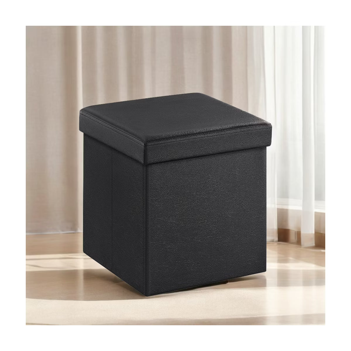 Folding Storage Ottoman Foot Rest Stool Footrest SHOWROOM ITEM