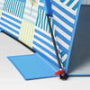 2 People Beach Shelter Tent Broken Stripe Blue