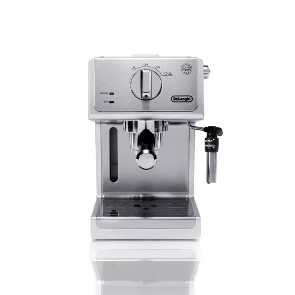 15 Bar Pump Espresso Machine : Silver, Adjustable Cup Shelf, Milk Frother, Removable Water Reservoir