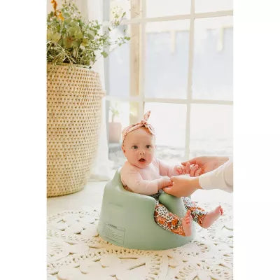 Baby Infant Soft Foam Comfortable Floor Booster Seat Supportive Chair with 3 Point Adjustable Safety Buckle Strap Harness