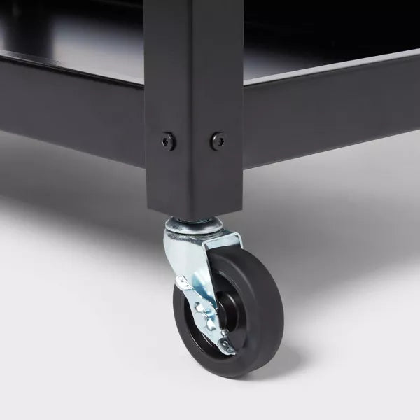 3 Tier Metal Rolling Service Cart