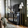 2-Head Floor Lamp Brass