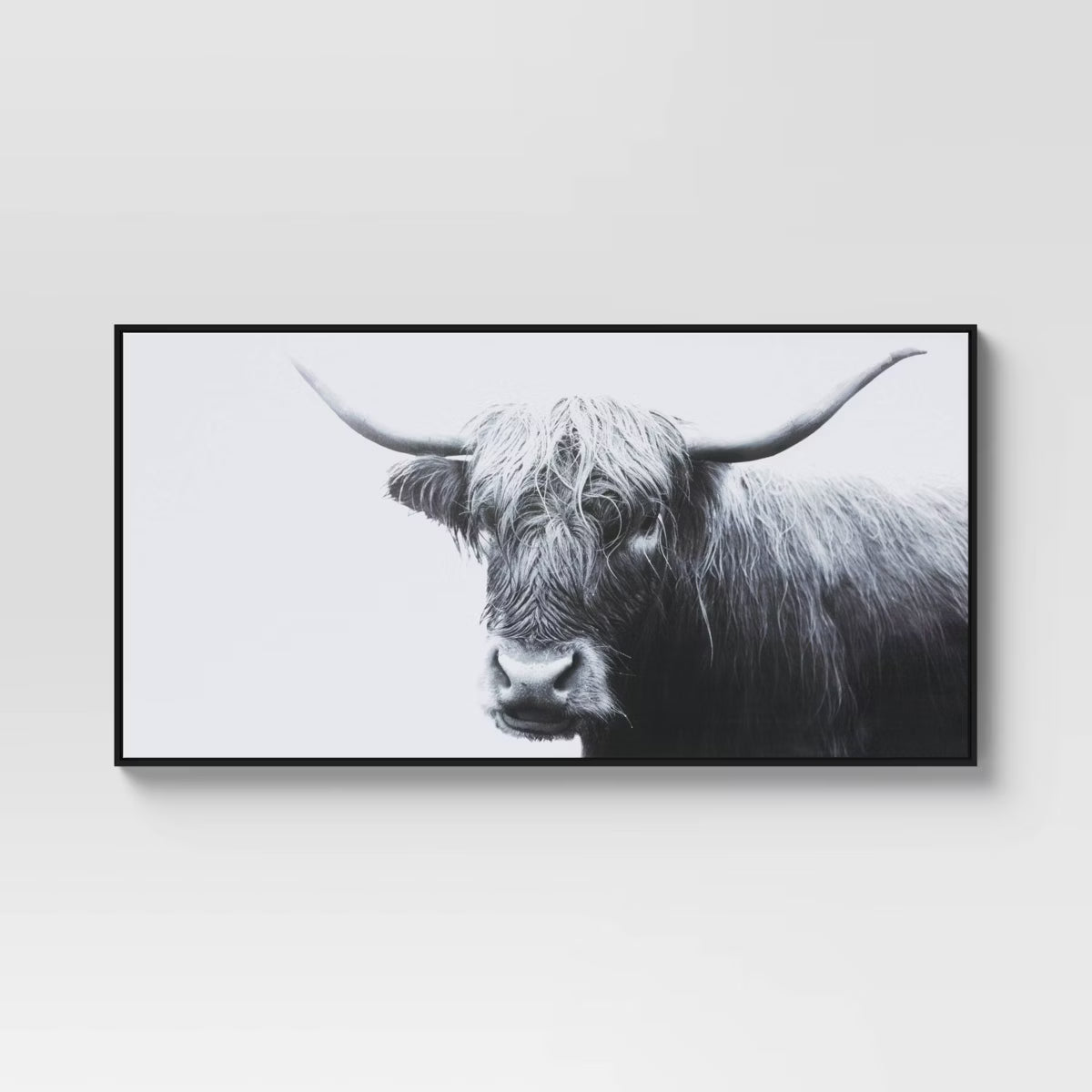 Highland Cow Framed Canvas