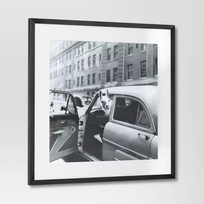 'Well Hello There' Framed Wall Poster -  Modern Lithograph Art, Polystyrene Frame