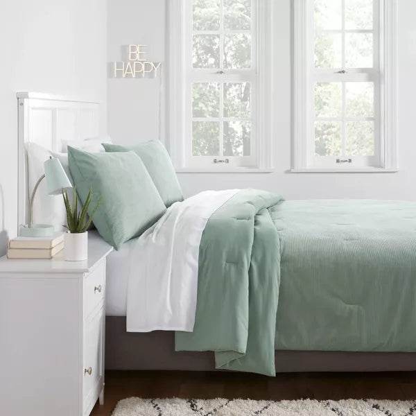 Corduroy Plush Comforter Full /Queen