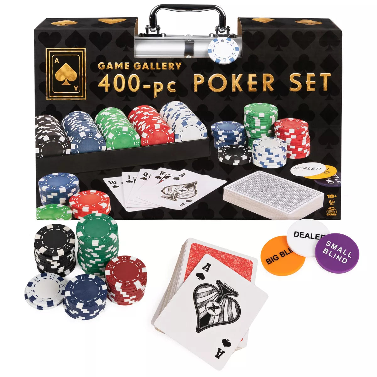 Poker Set with Professional Weight Poker Chips 400pc